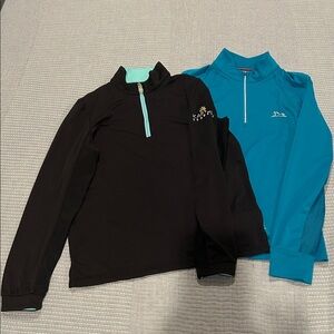 Girls 1/4 zip Riding Sun Shirts